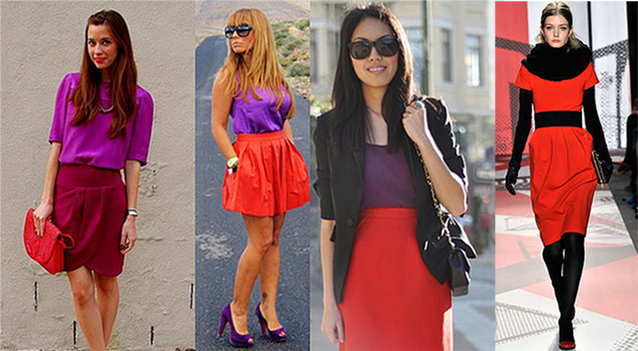 The fashion room - Rojo con morado